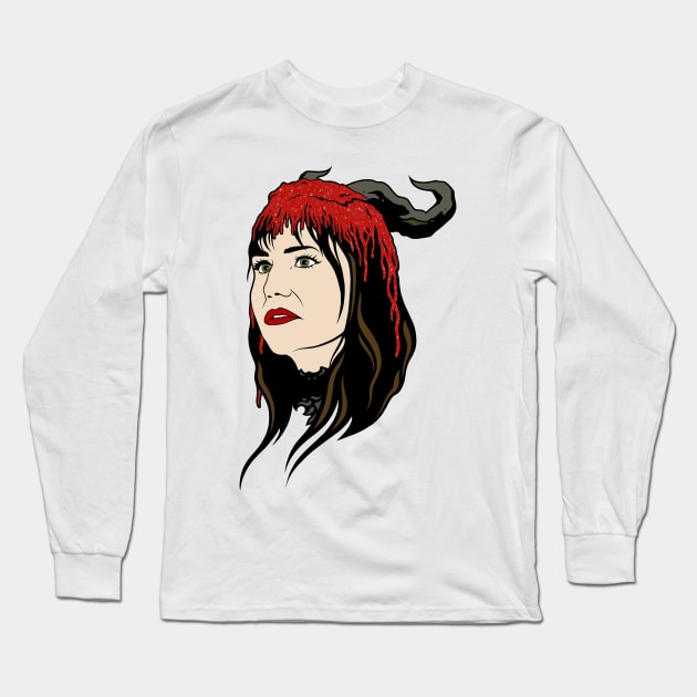 Nadja Long Sleeve T-Shirt by Creative Terror